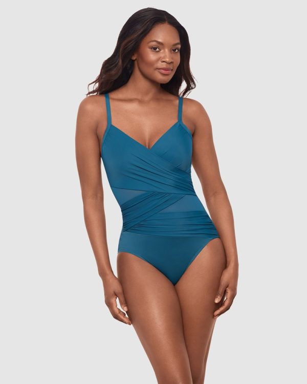 Miraclesuit Network Mystique Underwired Shaping Swimsuit in Aegean - Image 2