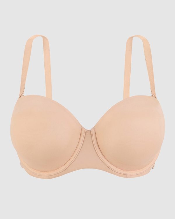 Sans Complexe Unseen Wired Moulded Convertible-to-Strapless Bra multiple colours C-DD in bands 10-18 - Image 3