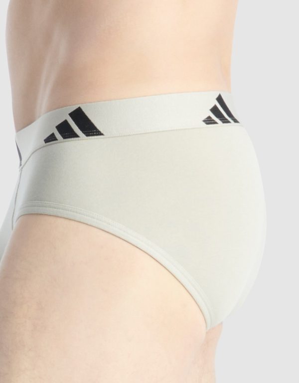 ADIDAS 3 Pack Active Flex Cotton Brief Underwear assorted 903 colourway - Image 3