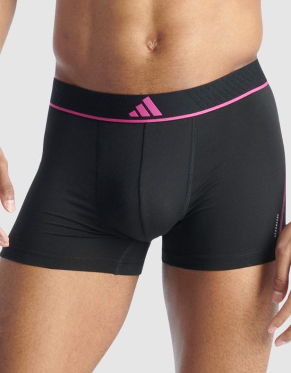 ADIDAS 3 Pack Active Micro Flex Eco Trunk Underwear assorted 904 colourway - Image 2