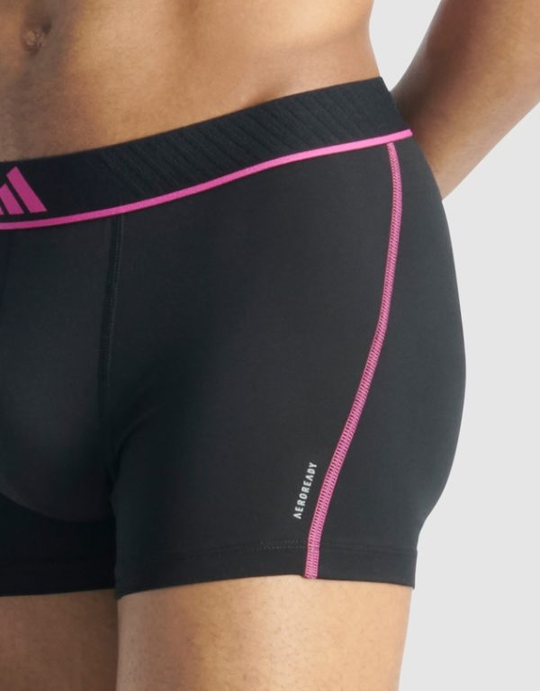 ADIDAS 3 Pack Active Micro Flex Eco Trunk Underwear assorted 904 colourway - Image 3