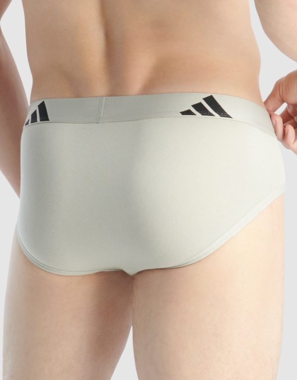 ADIDAS 3 Pack Active Flex Cotton Brief Underwear assorted 903 colourway - Image 5