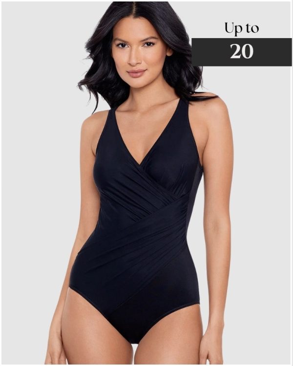 Miraclesuit Must Haves Oceanus Soft Cup Shaping Swimsuit Black - Image 2
