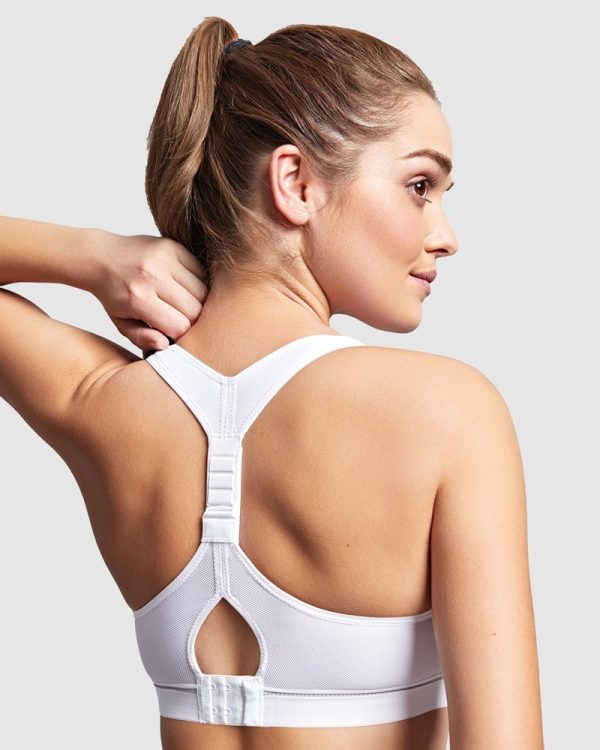 Royce Impact Free Adjustable Fit sports bra for Teen and beyond A - D cup in White in bands 8-16 - Image 2