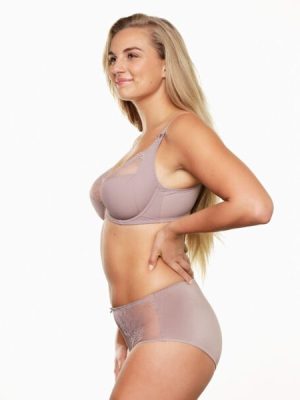 LINGADORE Daily High Waist Brief in Microfibre with soft lace trim S to 5XL multi colours