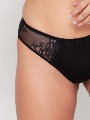 LINGADORE Daily Brief with Lace detail XS to 2XL in Black