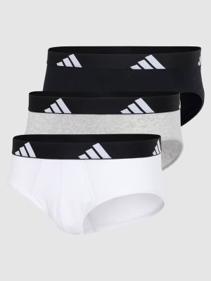 ADIDAS 3 Pack Active Flex Cotton Brief Underwear assorted 917 colourway