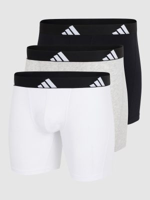 ADIDAS 3 Pack Active Flex Cotton Boxer Brief Underwear assorted 917 colourway