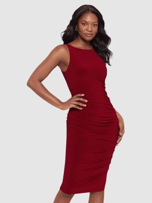 BODY BY MIRACLESUIT Regi Bodycon Sleeveless Midi Shaping Dress