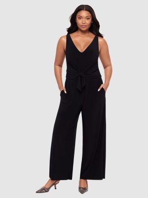 BODY BY MIRACLESUIT Jesi Hidden Shapewear Wide Leg Jumpsuit in Black