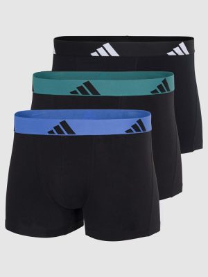 ADIDAS 3 Pack Active Flex Cotton Trunk Underwear assorted 907 colourway