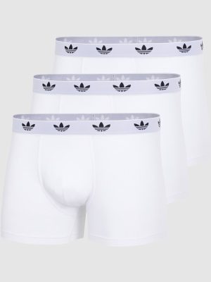 ADIDAS 3 Pack Active Flex Cotton Trunk Underwear in White