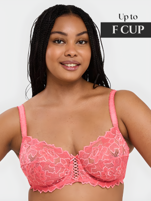 Sans Complexe Arum Underwire Balconette Lace Bra sizes 12-20 in B to F cups