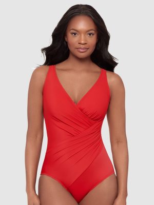 Miraclesuit Must Haves Oceanus Soft Cup Shaping Swimsuit Poppy