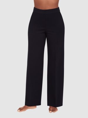 BODY BY MIRACLESUIT Mirasculpt Tummy Control Wide Leg Pants in Black