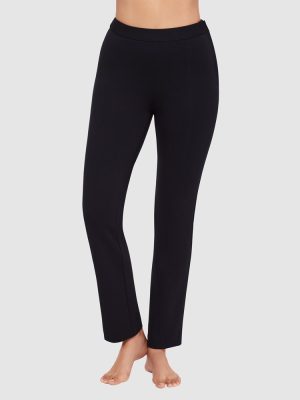 BODY BY MIRACLESUIT Mirasculpt Tummy Control Slim Fit Pants in Black