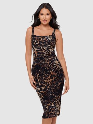 BODY BY MIRACLESUIT Bastet Diva Bodycon Sleeveless Midi Shaping Dress