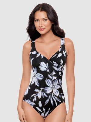 Miraclesuit Fiore di Luna It's a Wrap Underwired Tummy Control Swimsuit