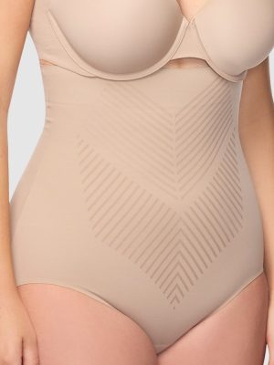 CUPID SHAPEWEAR Iconic Coreâ„¢ Ultra-High Waist Shaping Brief Black & Stucco