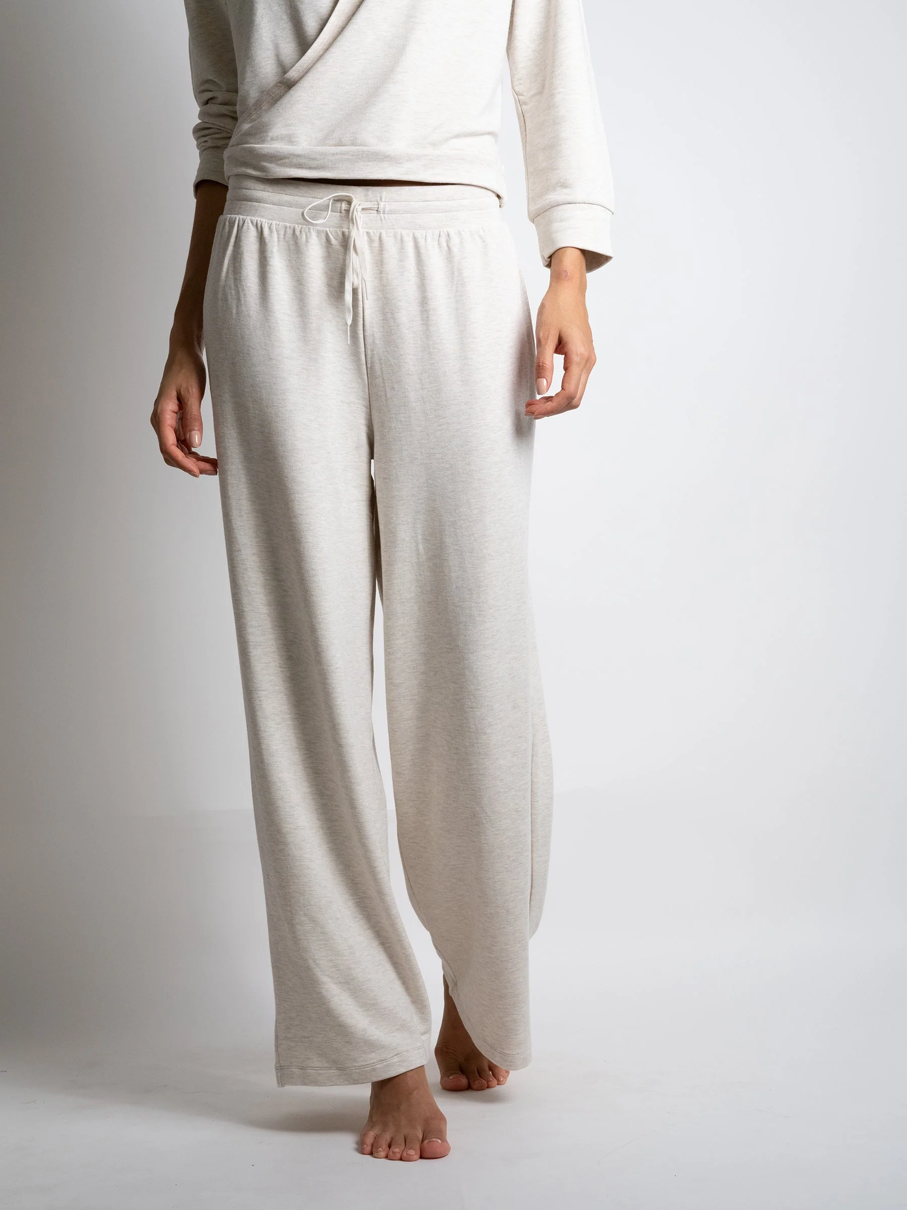 Passionata Alexa Modal Wide Leg Lounge Pant Pearl - Image 3